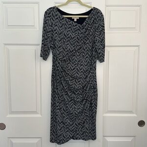 Dress Barn Established 1962 Navy Patterned Dress Size 14